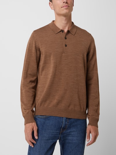 MAERZ Muenchen Pullover aus Schurwolle Cognac 4