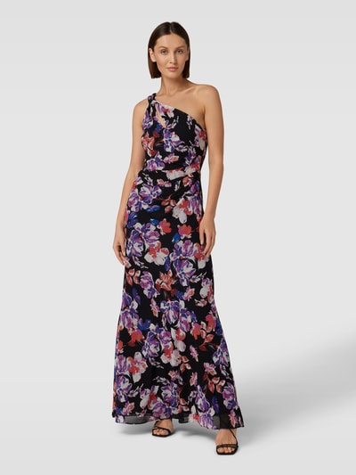 Lauren Ralph Lauren Avondjurk met one shoulder-band, model 'YASREIGH' Zwart - 4