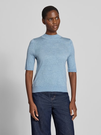 s.Oliver BLACK LABEL Regular Fit Pullover mit Mock Neck Bleu 4