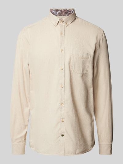 Colours & Sons Regular fit vrijetijdsoverhemd met button-downkraag Beige - 2