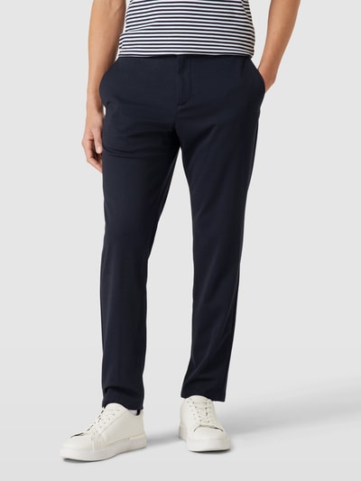 s.Oliver BLACK LABEL Chino met paspelzakken Marineblauw - 4