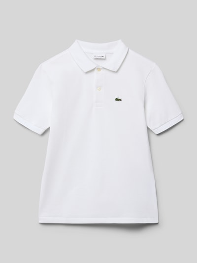 Produktfoto, Regular Fit Poloshirt aus reiner Baumwolle von Lacoste voor kinderen, look: effen, piqué structuur, korte mouw, labelpatch, polokraag, korte knoopsluiting, puur katoen