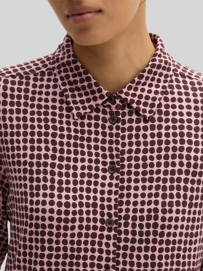 Marc O'Polo Regular Fit Langarmbluse aus Viskose-Mix Pink 3