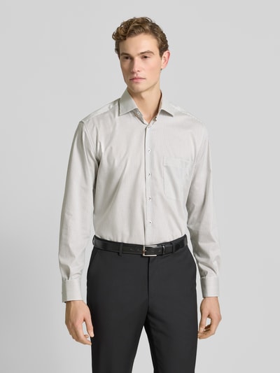 ETERNA Comfort Fit Business-Hemd aus Baumwolle mit Kentkragen Mittelgrau 4