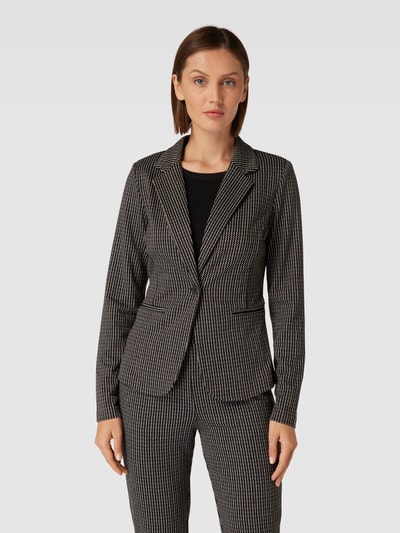 ICHI Blazer met all-over motief, model 'KATE' Bordeauxrood - 4