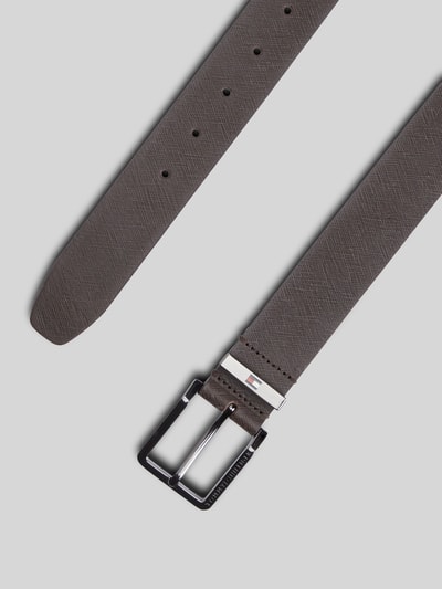 Tommy Hilfiger Gürtel aus echtem Leder Modell 'OLIVER SAFFIANO 3.5' Dunkelbraun 2