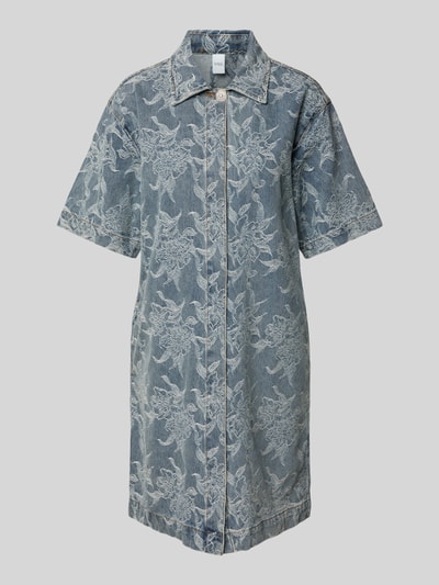 YAS Jeansjurk in minilengte met 1/2-mouwen, model 'FLAMERA' Jeansblauw - 2