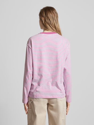 Carhartt Work In Progress Longsleeve mit Streifenmuster Modell 'COLEEN' Pink 5