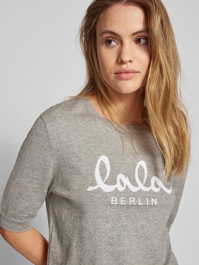 Lala Berlin T-Shirt mit Woll-Anteil Mittelgrau 3