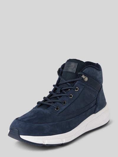 Tommy Hilfiger Ledersneaker mit Label-Patch Modell 'WARM NUBUCK' Marine 1