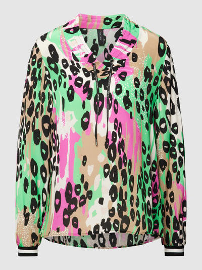 Marc Cain Bluse mit Allover-Muster Neon Gruen 2