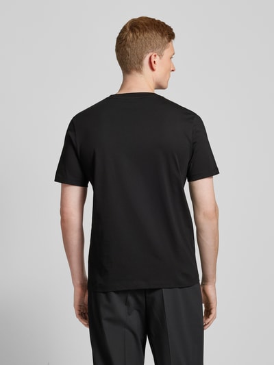 HUGO T-Shirt mit Label-Print Modell 'Dimoniti' Black 5