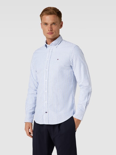 Tommy Hilfiger Regular Fit Business-Hemd mit Button-Down-Kragen Royal 4