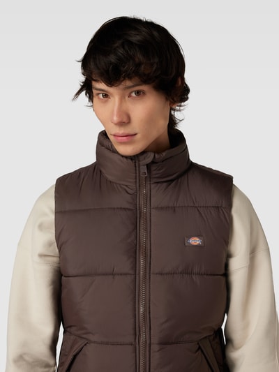 Dickies Bodywarmer met opstaande kraag, model 'WALDENBURG' Donkerbruin - 3