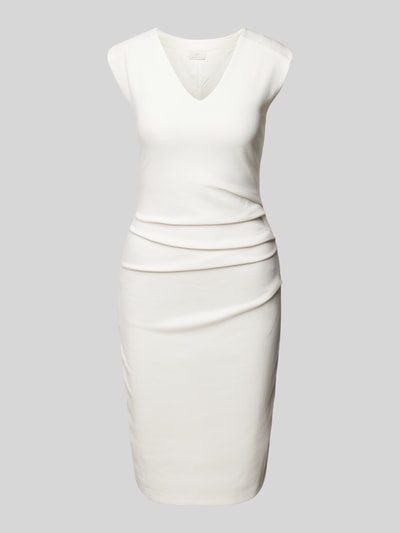Kaffe Sukienka mini z marszczeniami model ‘india’ Złamany biały 2