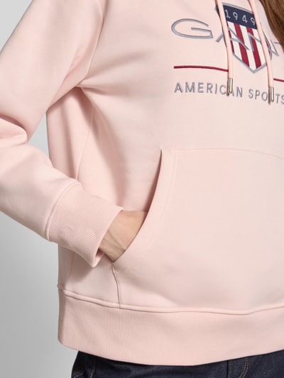 Gant Hoodie met labelstitching, model 'ARCHIVE SHIELD' Roze - 3