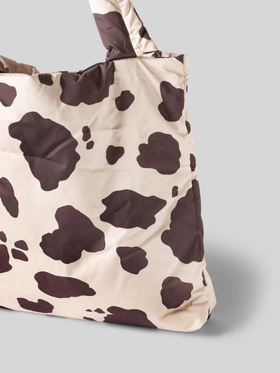 STUDIO NOOS Mom Bag in Stepp-Optik Modell 'Holy Cow' Dunkelbraun 3