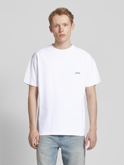 BLKVIS T-shirt met labelstitching, model 'ART LOGO' Wit - 4