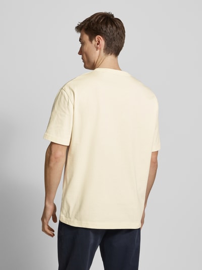 Gant T-Shirt mit Label-Print Offwhite 5