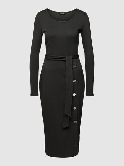 Lauren Ralph Lauren Knielanges Kleid mit Rundhalsausschnitt Modell 'PARISSA' Black 2