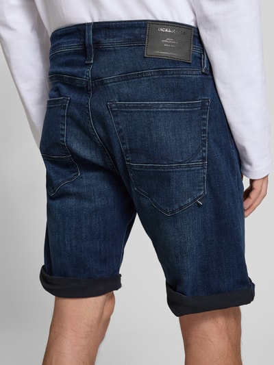 Jack & Jones Regular Fit Jeansshorts im 5-Pocket-Design Modell 'RICK' Dunkelblau 3