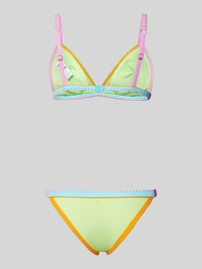 Banana Moon Bikiniset met structuurmotief, model 'TANEOFIABA SANTACOLOR' Lichtgroen - 3