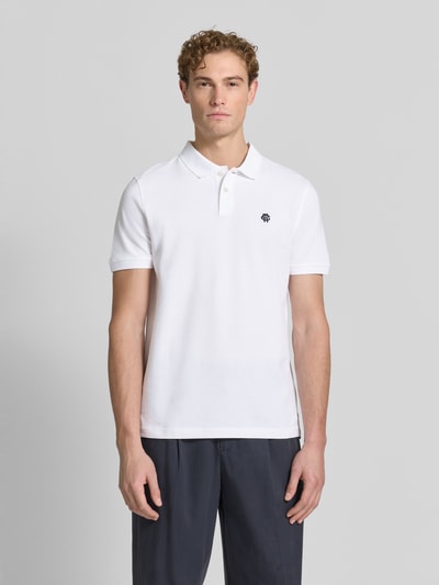 MCNEAL koszulka polo o kroju regular fit z wyhaftowanym logo Biały 4