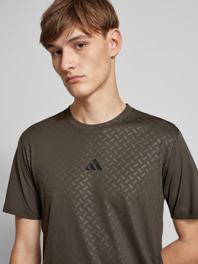 Adidas Training T-shirt z detalem z logo Antracytowy 3