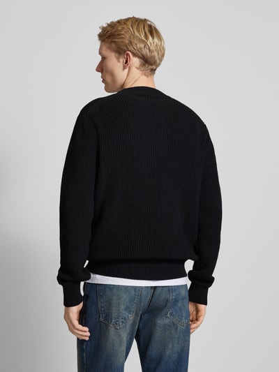 Replay Strickpullover mit Label-Detail Black 5