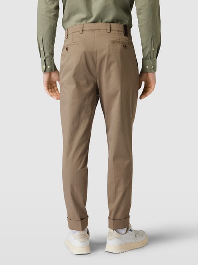 Mmx Chino met persplooien, model 'Pardus' Taupe - 5