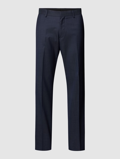 Tiger Of Sweden Pantalon met bandplooien, model 'TENUTAS' Marineblauw - 2