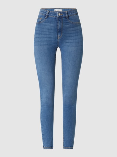 Gina Tricot Jeansy z wysokim stanem o kroju skinny fit z dodatkiem streczu model ‘Molly’ Jeansowy niebieski 2