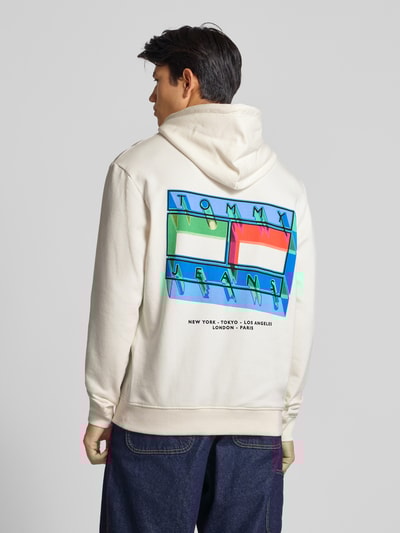 Tommy Jeans Regular fit hoodie van puur katoen  Offwhite - 5