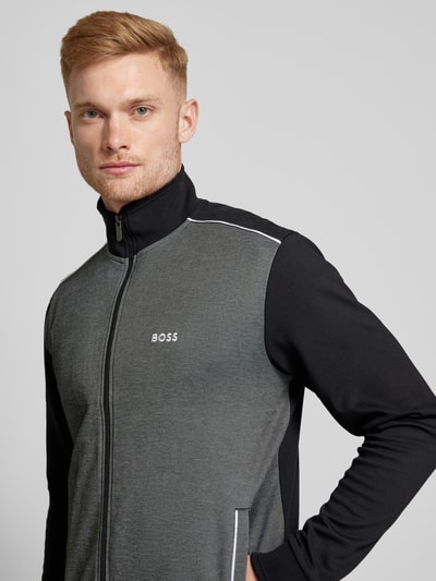 BOSS Sweatjacke mit Stehkragen Black 3