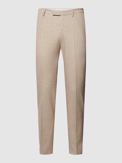 Pierre Cardin Stoffen broek met persplooien, model 'Ryan' Beige - 1