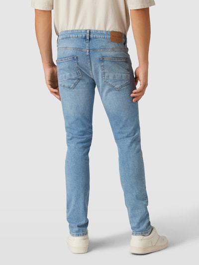 Only & Sons Slim fit jeans met steekzakken, model 'LOOM' Jeansblauw - 5