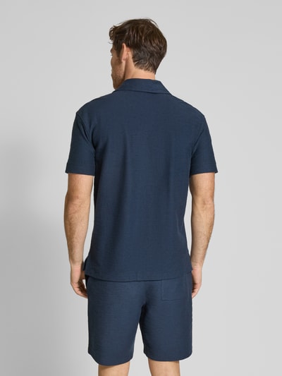 JOOP! Collection Koszula casualowa męska JOOP! Collection;Czysta bawełna;Krój regular fit;Model ‘Pedro’;Kołnierz z połami;Listwa guzikowa;Długość tyłu w rozmiarze M: 72 cm;Szerokość ramion w rozmiarze M: 54 cm;Długość rękawa w rozmiarze M: 23 cm Granatowy 5