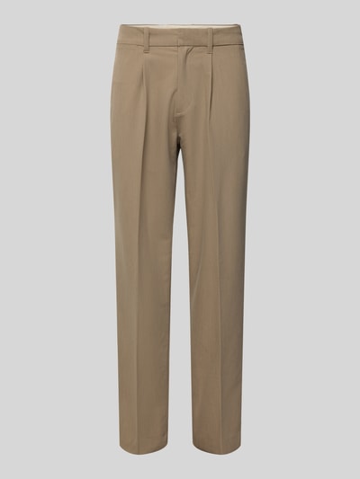 Jack & Jones Premium Loose Fit Stoffhose mit Bundfalten Modell 'KARL' Beige 2
