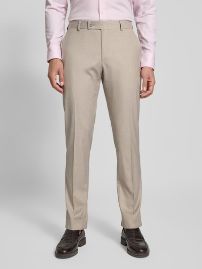 HECHTER PARIS Slim fit pak met reverskraag Beige - 6