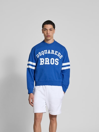 Dsquared2 Sweatshirt mit Label-Print Royal 4