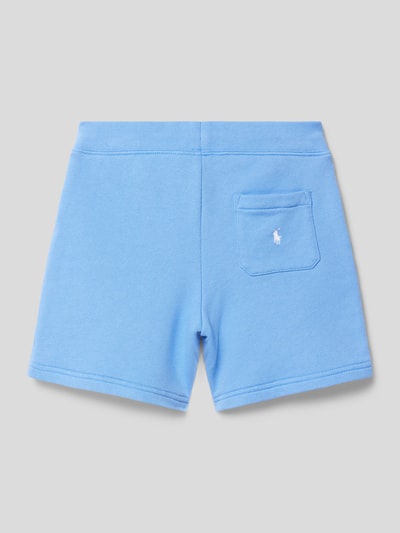 Polo Ralph Lauren Teens Regular fit sweatshorts met labelprint Bleu - 3