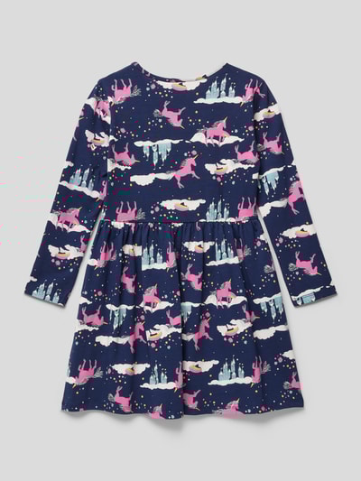 Happy Girls Minikleid mit Allover-Print Marineblau 3
