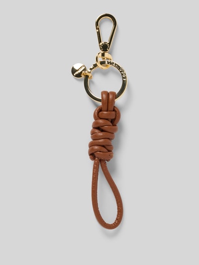 Coccinelle Anhänger in Knoten-Optik Modell 'Arja' Cognac 1