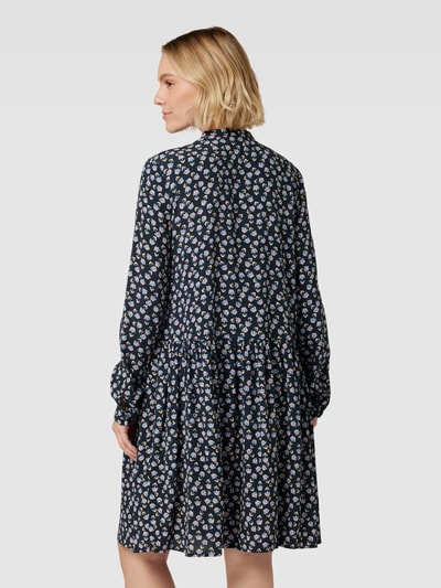 Jake*s Casual Overhemdjurk van viscose met all-over motief Zwart - 5