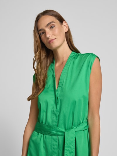 Milano Italy Midikleid mit Bindegürtel Gruen 3