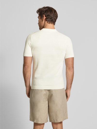 Drykorn Slim fit poloshirt met structuurmotief, model 'TRITON' Offwhite - 5