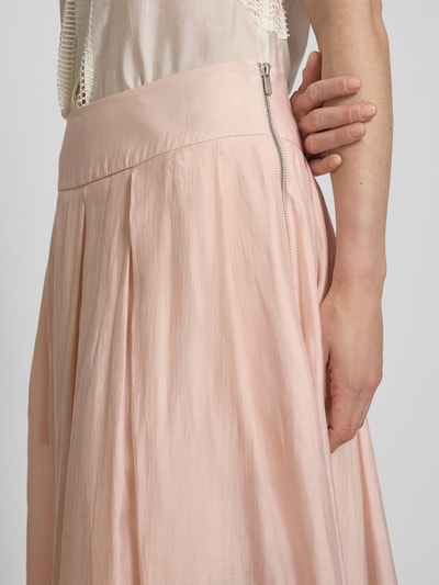Copenhagen Muse Spódnica midi z zamkiem błyskawicznym model ‘MOLLY’ Jasnoróżowy 3