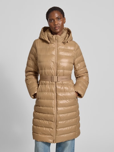 Calvin Klein Womenswear Gewatteerde jas met capuchon Beige - 4