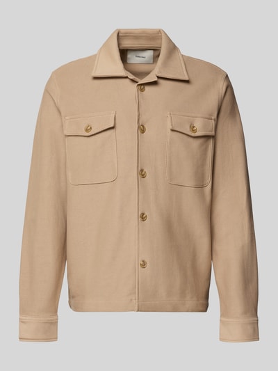 SELECTED HOMME Regular fit overhemdjack van puur biologisch katoen, model 'OLIVER' Taupe - 2