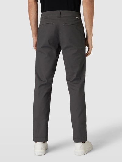 Tom Tailor Regular fit chino met paspelzakken Donkergrijs - 5